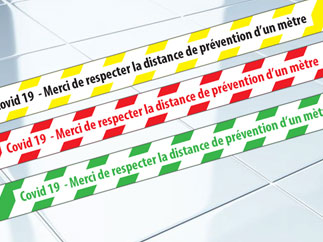 impression Adhésif Coronavirus petite quantité pas cher  