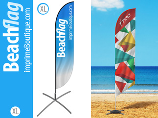 impression Beach Flag Plume X-Large petite quantité pas cher  