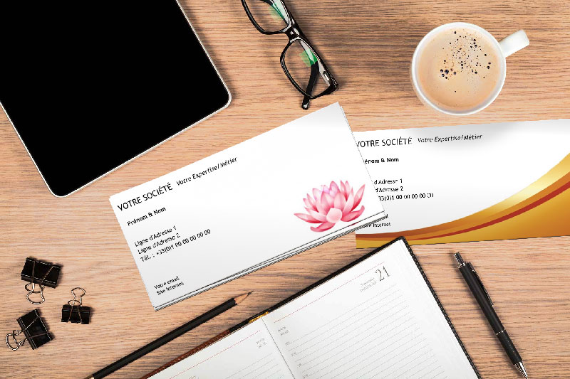 modèle de carte de correspondance pas cher pour entreprise et particulier