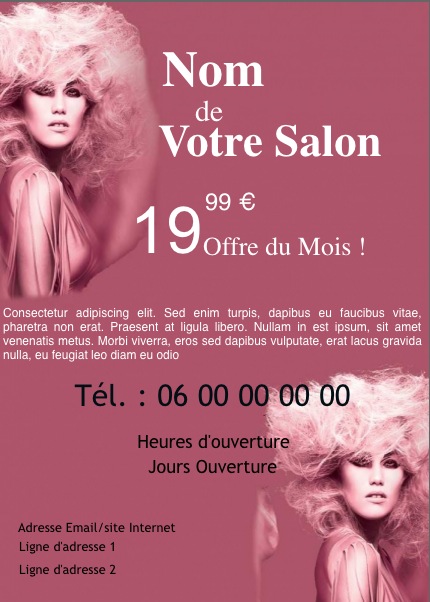 création et modèle en ligne pour impression de flyer pas cher