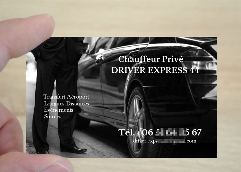 exemple et modèle carte de visite taxi en ligne à personnaliser