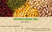 Modèle Carte de visite  alimentation bio pour Alimentation Bio, naturelle, écologique à personnaliser en ligne avec modèle gratuit