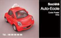 Modèle Carte de visite  auto école pour auto-école , moto école à personnaliser en ligne avec modèle gratuit