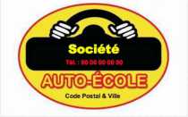 Modèle Carte de visite  auto école pour auto-ecole , moto Ecole à personnaliser en ligne avec modèle gratuit