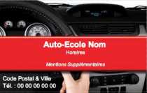 Modèle Carte de visite  auto école pour auto-Ecole , moto Ecole à personnaliser en ligne avec modèle gratuit