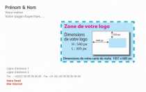 Modèle Carte de visite  avec logo pour carte de visite professionnelle à  personnaliser avec logo à personnaliser en ligne avec modèle gratuit