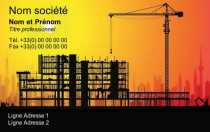 Modèle Carte de visite  construction pour bâtiment, construction, architecte, building, conception, plan à personnaliser en ligne avec modèle gratuit