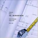 Modèle carte de visite carrée  bâtiment pour construction, architecte, bâtiment à personnaliser en ligne avec modèle gratuit