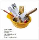 Modèle carte de visite carrée  bâtiment pour construction, bâtiment, travaux publics à personnaliser en ligne avec modèle gratuit