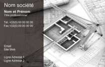 Modèle Carte de visite  construction pour bâtiment, construction, architecte, maison, conception à personnaliser en ligne avec modèle gratuit