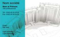 Modèle Carte de visite  construction pour bâtiment, construction, architecte, maison, conception, plan à personnaliser en ligne avec modèle gratuit