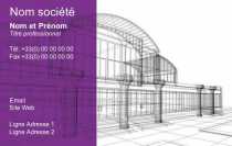 Modèle Carte de visite  construction pour bâtiment, construction, architecte, building, conception, plan à personnaliser en ligne avec modèle gratuit