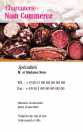 Modèle et exemple Carte de visite verticale Boucherie charcuterie pour alimentation, boucherie charcuterie à personnaliser soi même avec modèle gratuit