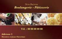 Modèle Carte de visite  boulangerie pour boulanger, Pâtissier à personnaliser en ligne avec modèle gratuit