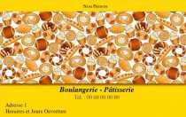Modèle Carte de visite  boulangerie pour boulanger, Pâtissier à personnaliser en ligne avec modèle gratuit
