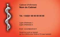 Modèle Carte de visite  infirmière pour infirmier ou infirmière, professionnels de santé, ambulancier à personnaliser en ligne avec modèle gratuit