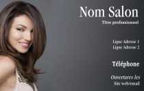 Modèle Carte de visite  coiffure pour salon coiffure, moderne à personnaliser en ligne avec modèle gratuit