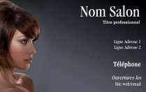 Modèle Carte de visite  coiffure pour salon coiffure, moderne à personnaliser en ligne avec modèle gratuit