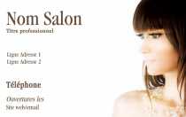 Modèle Carte de visite  coiffure pour salon coiffure, moderne à personnaliser en ligne avec modèle gratuit