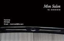 Modèle Carte de visite  coiffure pour coiffure, coiffeuse, salon de coiffure pour homme à personnaliser en ligne avec modèle gratuit