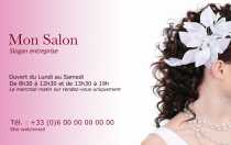 Modèle Carte de visite  coiffure pour coiffure, coiffeuse, esthétique à personnaliser en ligne avec modèle gratuit