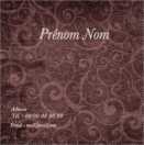 Modèle carte de visite carrée  décoration pour effet d'arabesques - romantique à personnaliser en ligne avec modèle gratuit