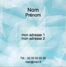 Modèle carte de visite carrée  design pour losanges ou vitrail à personnaliser en ligne avec modèle gratuit