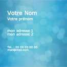 Modèle carte de visite carrée  design pour bleue éléctrique à personnaliser en ligne avec modèle gratuit