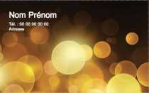 Modèle Carte de visite  design pour ambiance contemporaine, cercle lumineux à personnaliser en ligne avec modèle gratuit