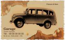Modèle Carte de visite  garage auto pour garage, auto, vieille voiture, collection à personnaliser en ligne avec modèle gratuit