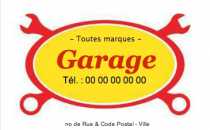 Modèle Carte de visite  garage auto pour garage, auto, mécanicien à personnaliser en ligne avec modèle gratuit