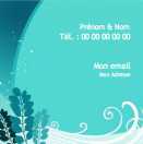 Modèle carte de visite carrée  green business pour floral, cercle , arabesque à personnaliser en ligne avec modèle gratuit