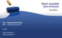 Modèle Carte de visite  peintre décorateur pour bâtiment, construction, peinture revêtement mur, décoration à personnaliser en ligne avec modèle gratuit