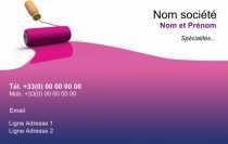 Modèle Carte de visite  peintre décorateur pour bâtiment, construction, peinture revêtement mur, décoration à personnaliser en ligne avec modèle gratuit