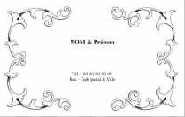 Modèle Grande carte de visite  particulier pour carte de visite grand format familiale à personnaliser en ligne avec modèle gratuit