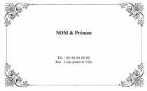 Modèle Grande carte de visite  particulier pour carte de visite grand format familiale à personnaliser en ligne avec modèle gratuit