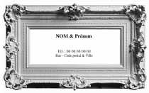 Modèle Grande carte de visite  particulier pour carte de visite grand format familiale à personnaliser en ligne avec modèle gratuit