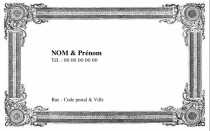 Modèle Grande carte de visite  particulier pour carte grand format familiale à personnaliser en ligne avec modèle gratuit