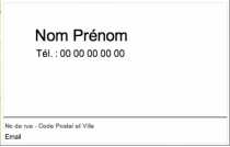 Faire Cartes De Visite Soi Même