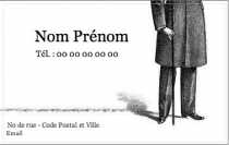 Modèle Carte de visite  pour les hommes pour carte de visite personnelle homme, rétro à personnaliser en ligne avec modèle gratuit