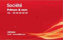 Modèle Carte de visite  pme pour ambiance moderne monochrome rouge à personnaliser en ligne avec modèle gratuit