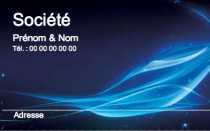 Modèle Carte de visite  pme pour ambiance moderne bleu éléctricque à personnaliser en ligne avec modèle gratuit
