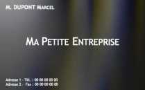 Modèle Carte de visite  pme pour TPE, PME, profession libérale à personnaliser en ligne avec modèle gratuit