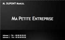 Modèle Carte de visite  pme pour PME, Profession libérale, TPE à personnaliser en ligne avec modèle gratuit