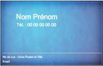 Modèle Carte de visite  pme pour modèle idéal pour une ambiance moderne , aquatique à personnaliser en ligne avec modèle gratuit