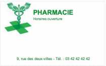 Modèle Grande carte de visite  pharmacie pour carte de visite pharmacie à personnaliser en ligne avec modèle gratuit