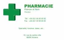 Modèle Grande carte de visite  pharmacie pour grande carte de visite pharmacie,croix relief à personnaliser en ligne avec modèle gratuit