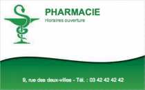 Modèle Grande carte de visite  pharmacie pour carte de visite pharmacie à personnaliser en ligne avec modèle gratuit