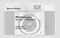 Modèle Carte de visite  photographe pour design, photographie, photo mariage à personnaliser en ligne avec modèle gratuit