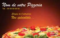 Modèle Carte de visite  restaurant pour pizzeria, restaurant Italien, pizzaiolo à personnaliser en ligne avec modèle gratuit